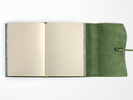 Roma Lussa Leather Journal - Green