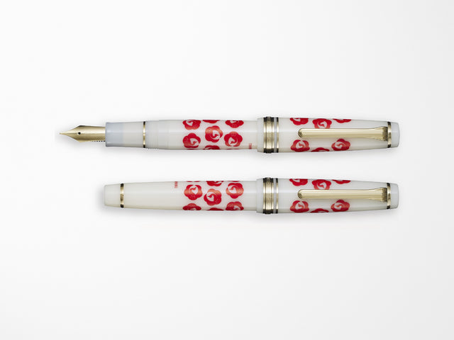 Sailor Pro Gear - Sailor X Kamawanu 'Tsurumaru-Ume' Fountain Pen & Tenugui Set Limited Edition