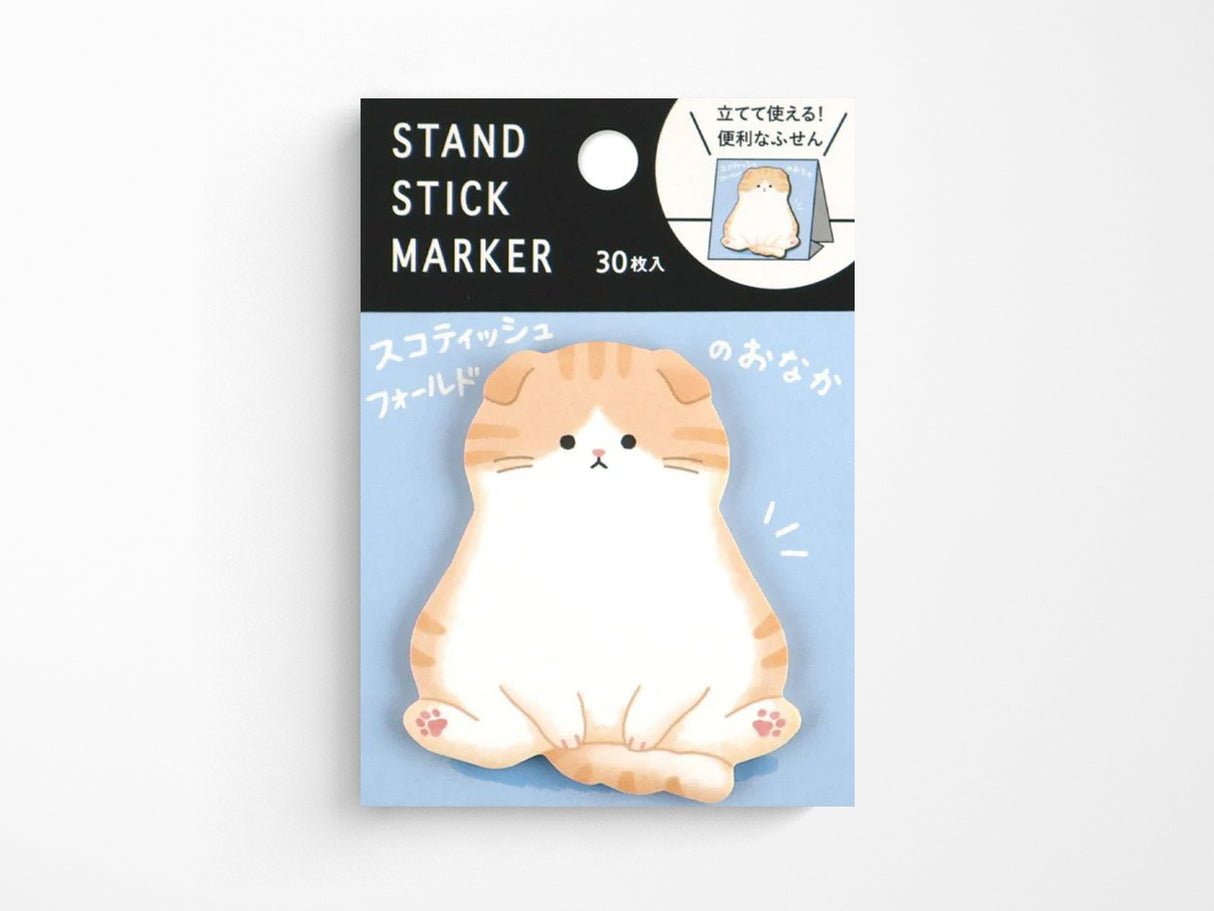Scottish Fold Belly Sticky Memo Pad