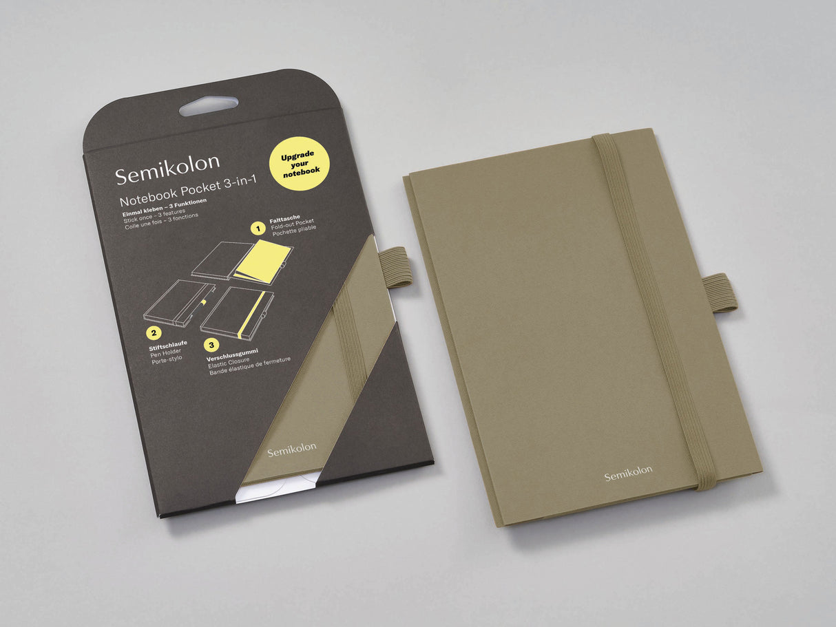 Semikolon Notebook Pocket 3-In-1 Patch Pocket A5