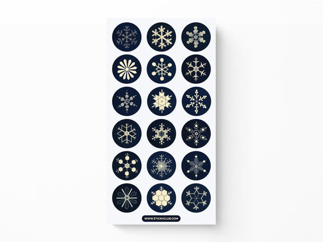 Snowflake Seals Sticker Sheet