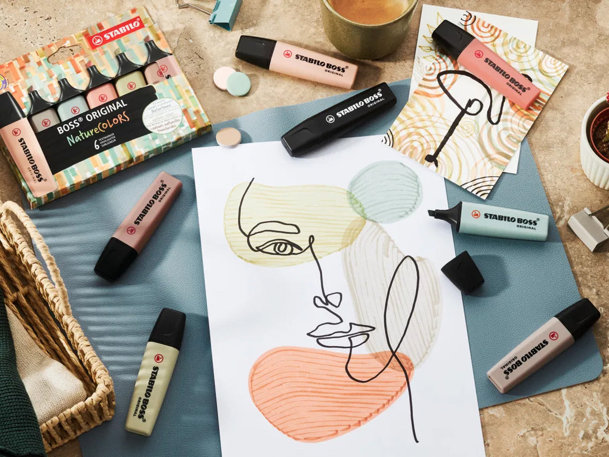 Stabilo Boss Original Highlighters Set of 6 Pastel