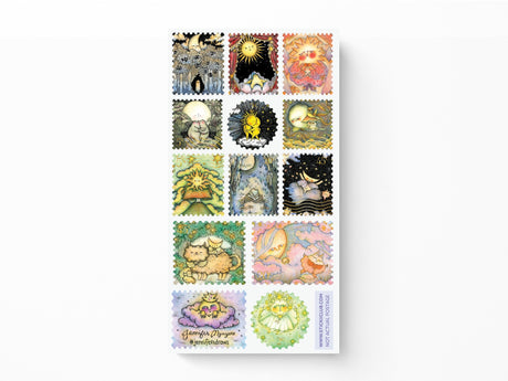 Sun & Moon Stamps Sticker Sheet