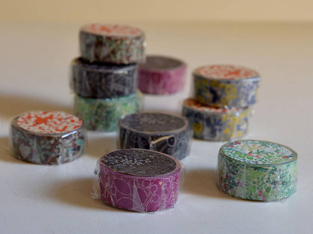 TEN to SEN Washi Tape - Bird Blue