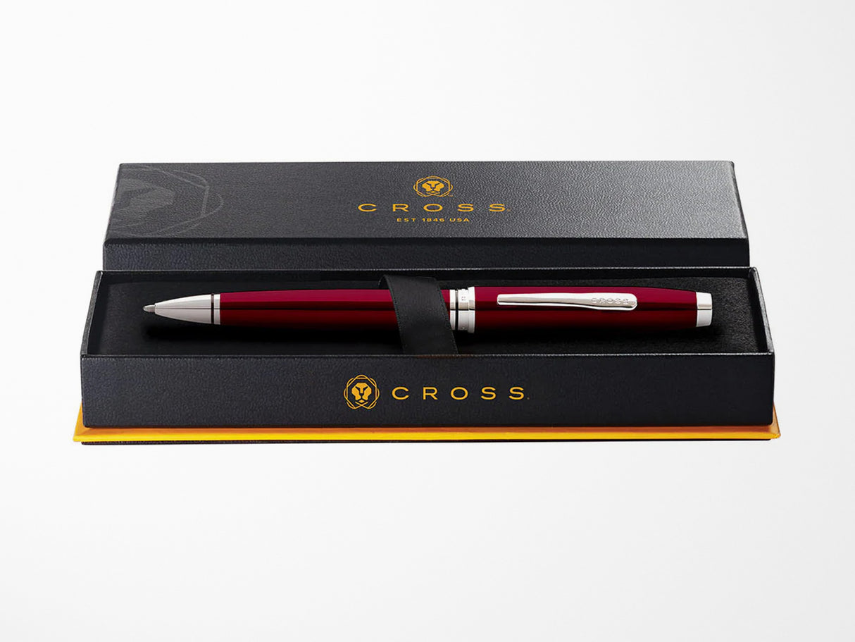 TESTER TESTER Cross Coventry Pen - Red Lacquer with Chrome