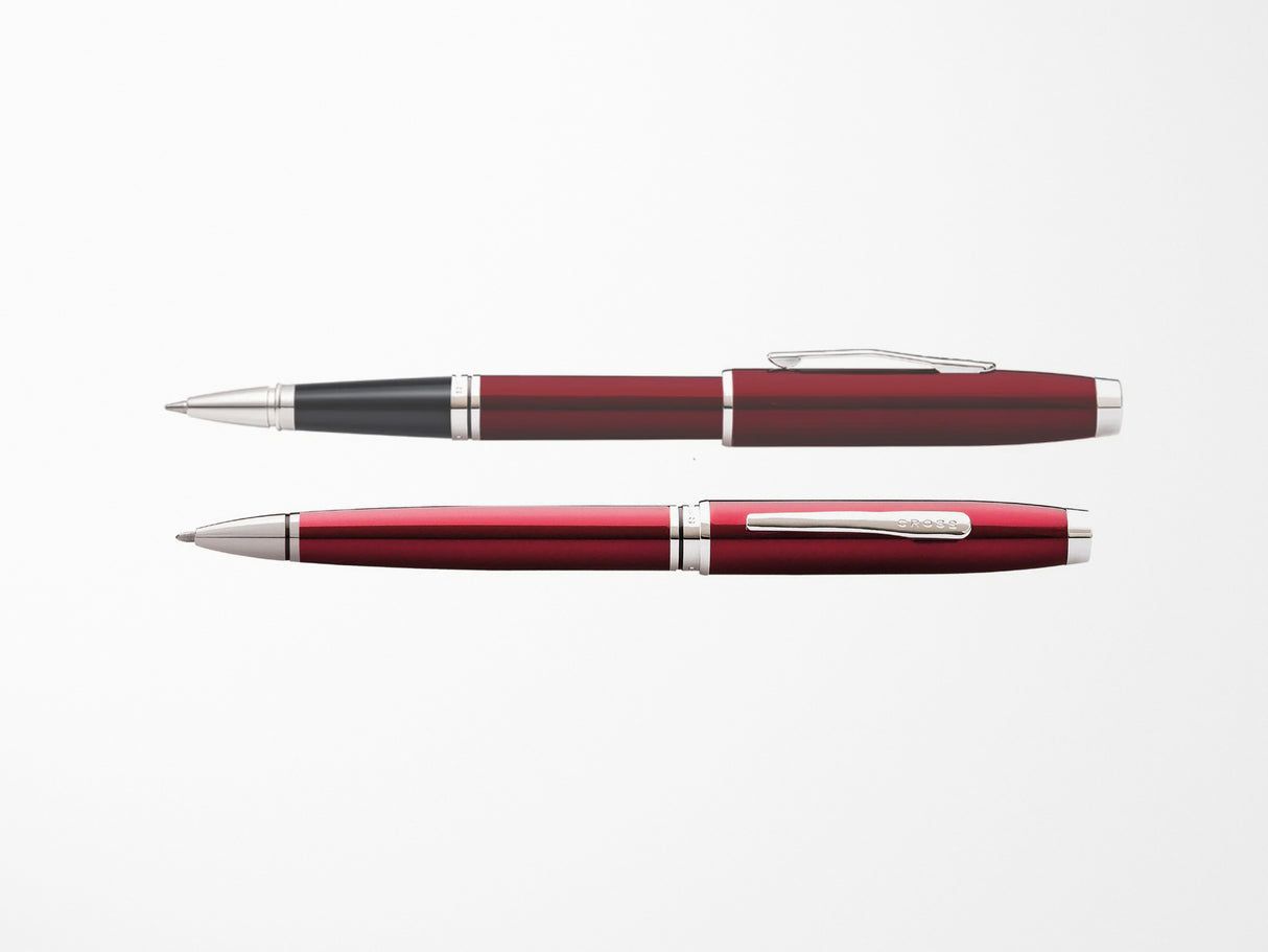 TESTER TESTER Cross Coventry Pen - Red Lacquer with Chrome