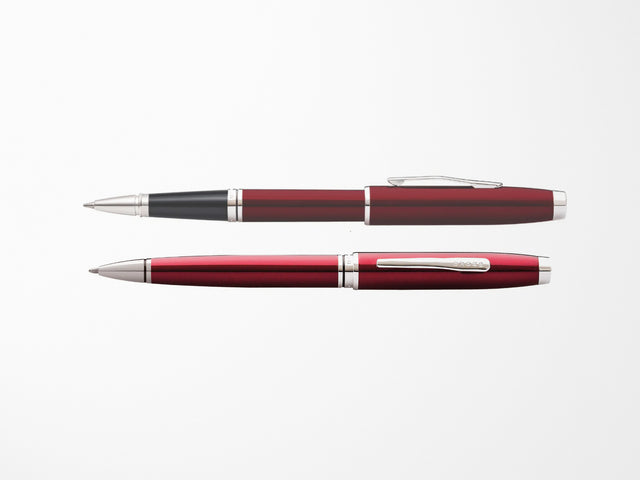 TESTER TESTER Cross Coventry Pen - Red Lacquer with Chrome