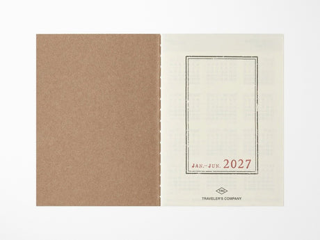 TRAVELER'S Notebook 2027 Monthly - Passport Size