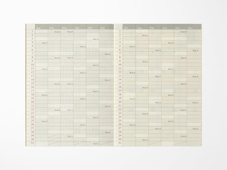 TRAVELER'S Notebook 2027 Monthly - Passport Size