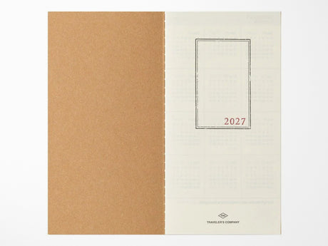 TRAVELER'S Notebook 2027 Monthly - Regular Size