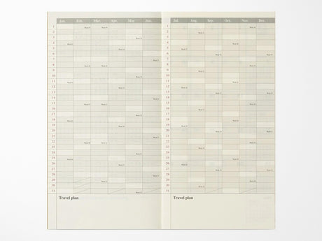 TRAVELER'S Notebook 2027 Monthly - Regular Size