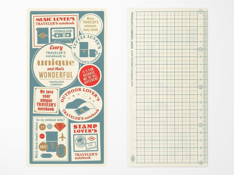 TRAVELER'S Notebook 2027 Plastic Sheet - Regular Size