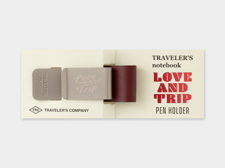 TRAVELER'S Notebook Pen Holder - Love and Trip Red Limited Edition