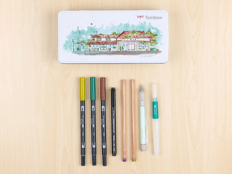 Tombow Urban Sketching Set: Japanese Edition