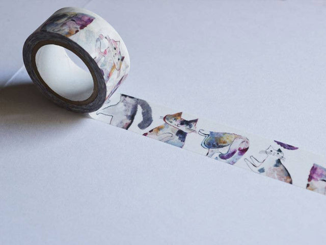 Toraneko Bonbon Washi Tape Cat Cat Cat