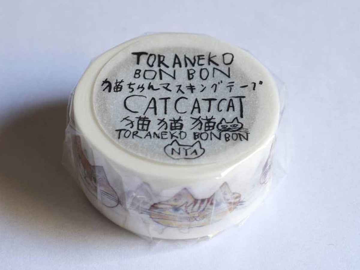 Toraneko Bonbon Washi Tape Cat Faces