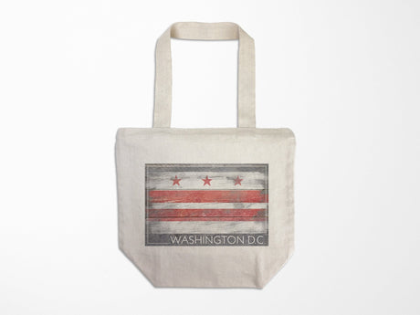 Tote Bag Washington DC Rustic Flag