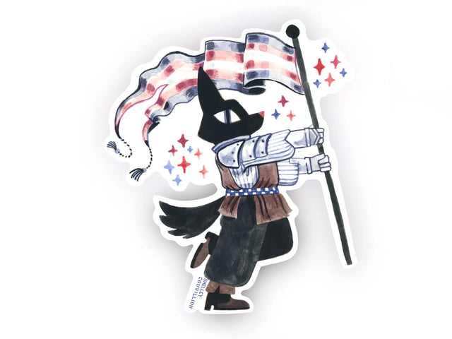 Trans Wolf Sticker - Queer Cuties Medieval Pride
