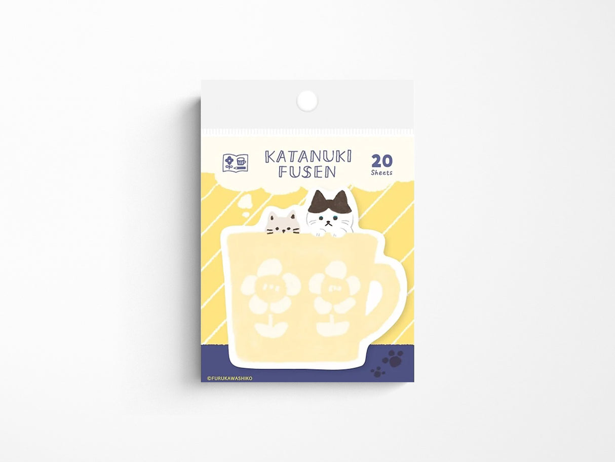 Two Cats In a Cup Sticky Notes