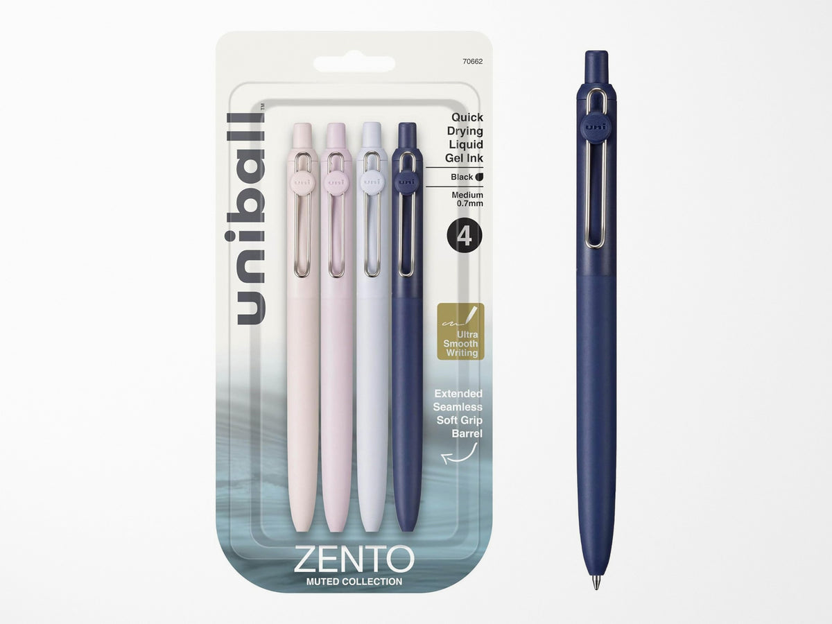 Uni-Ball Zento Gel Pen Set of 4 - Muted