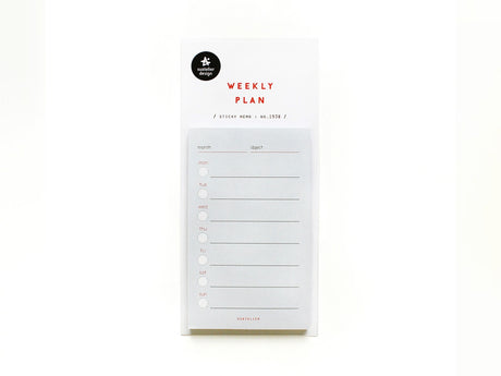 Weekly Plan Sticky Memo 1938