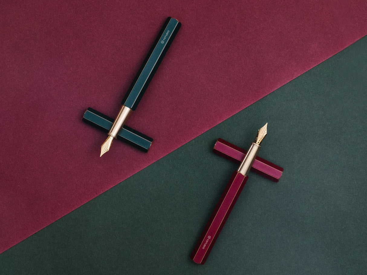 Ystudio Revolve Fountain Pen - Green