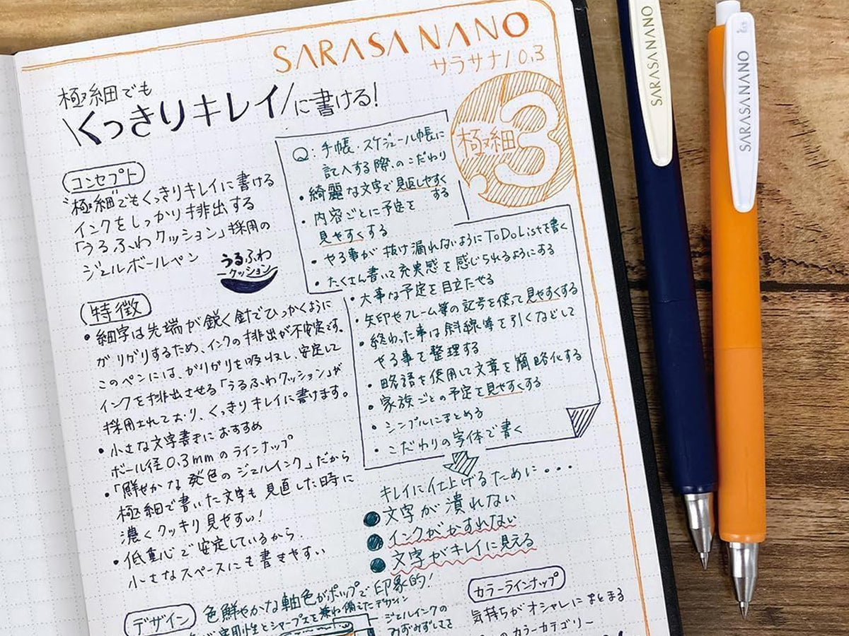 Zebra Sarasa Nano Vintage 0.3 Gel Pen