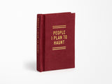 People I Plan To Haunt Tiny Diary