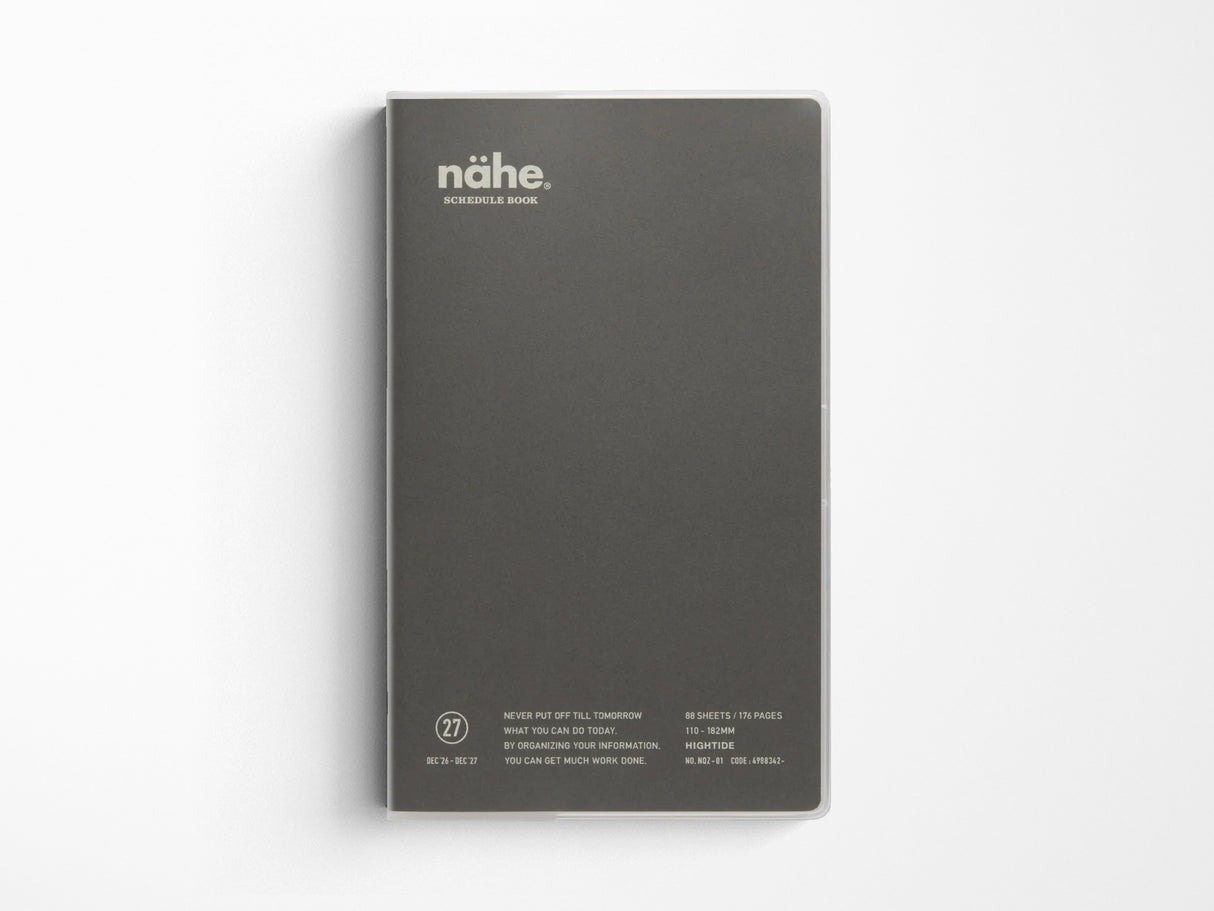 Hightide 2027 Weekly Schedule Book Nähe B6 Slim Vertical