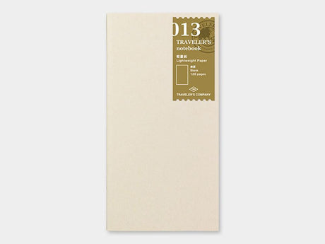 013 Lightweight Paper Refill TRAVELER'S Notebook - Regular Size
