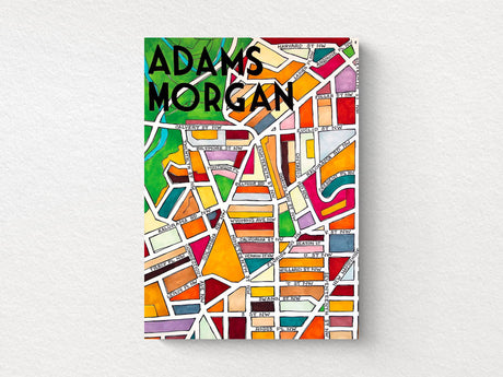 Adams Morgan Art Map Greeting Card