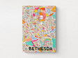 Bethesda Art Map Greeting Card