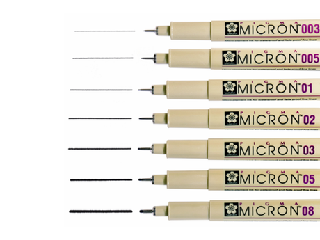 Black Pigma Micron Pen