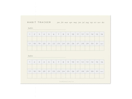 Monthly Habit Tracker