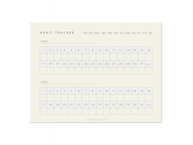 Monthly Habit Tracker