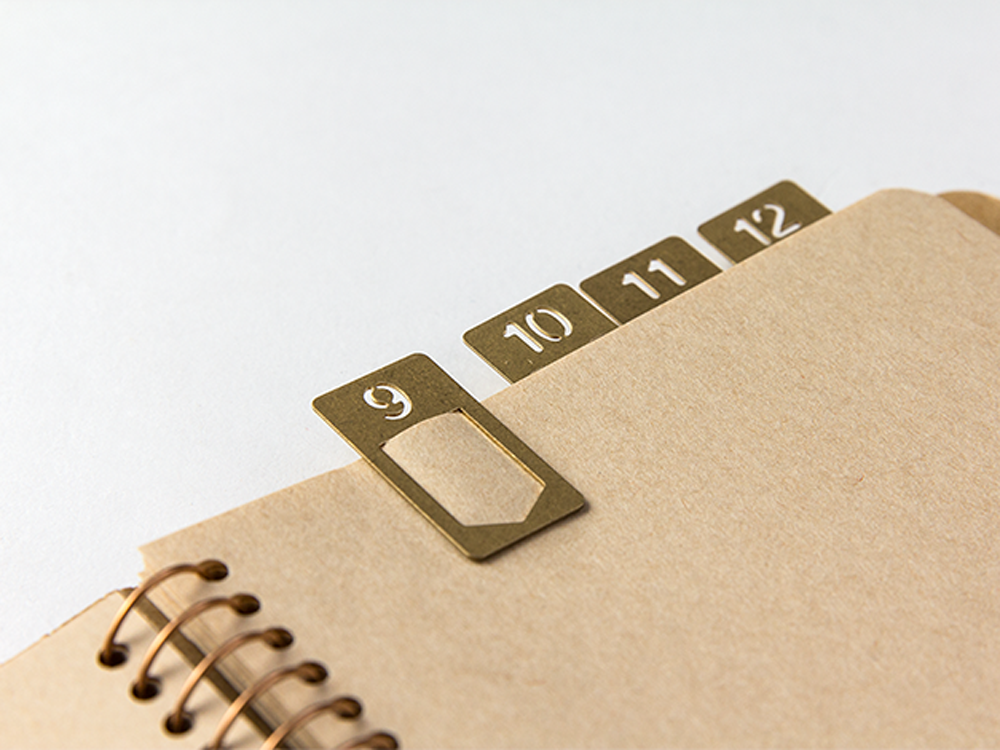Brass Number Clips