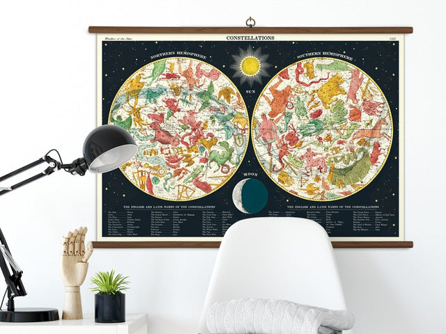 Cavallini Vintage School Chart - Constellations