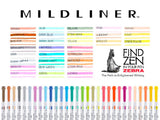 Mildliner Highlighter Double Ended Pens - Set of 25